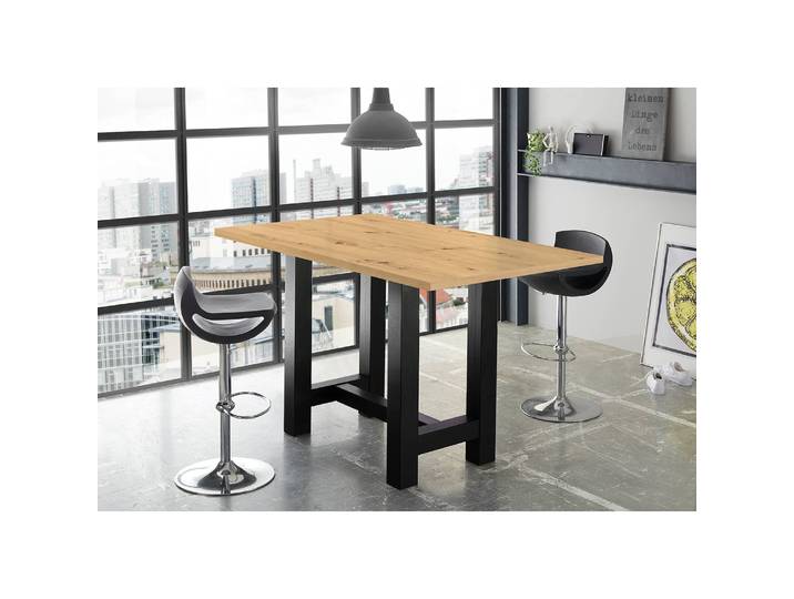 Bartisch Boe II 140cm Beige/Asteiche Dekor