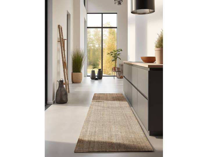 Jute-Läufer Jaipur 80 x 1 x 200cm Braun/Hellbraun