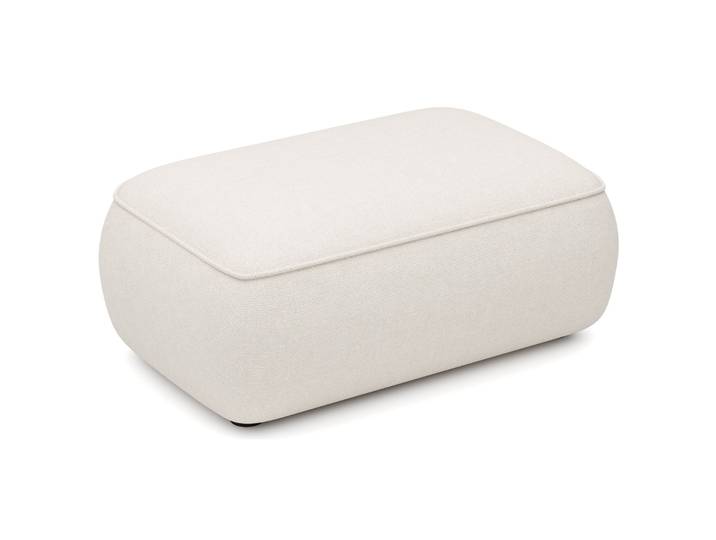 Ovo Hocker, cremiger Chenille, leicht zu reinigen