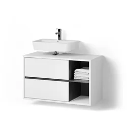 WASCHBECKENUNTERSCHRANK Vomano Weiß 100 x 60 cm