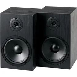 McGrey BSS-265 BK 6,5" HiFi Regallautsprecher Paar Schwarz 2x 40W RMS