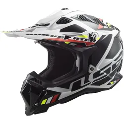 LS2 MX700 Subverter EVO 06 Stomp Crosshelm - weiß-schwarz - XS (53/54)