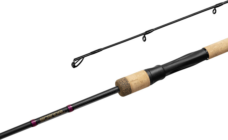 Canne carnassier Delphin SCANDAL SPIN 200cm/10g/2 pcs Gray, Lime, Silver 200cm/10g/2 pcs