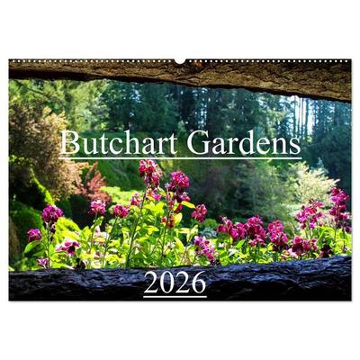 Butchart Gardens 2026 (Wandkalender 2026 DIN A2 quer), CALVENDO Monatskalender