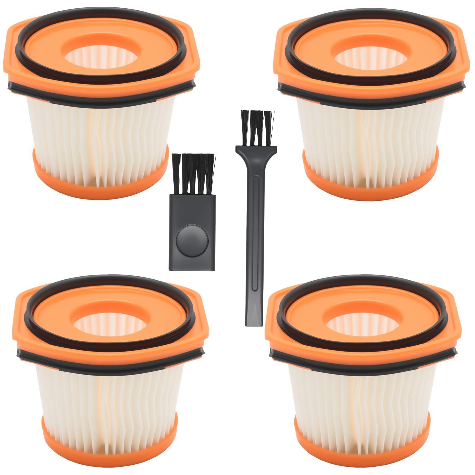 Dripio Set van 4 vervangingsfilters en 2 borstels voor Shark WV361/WV362