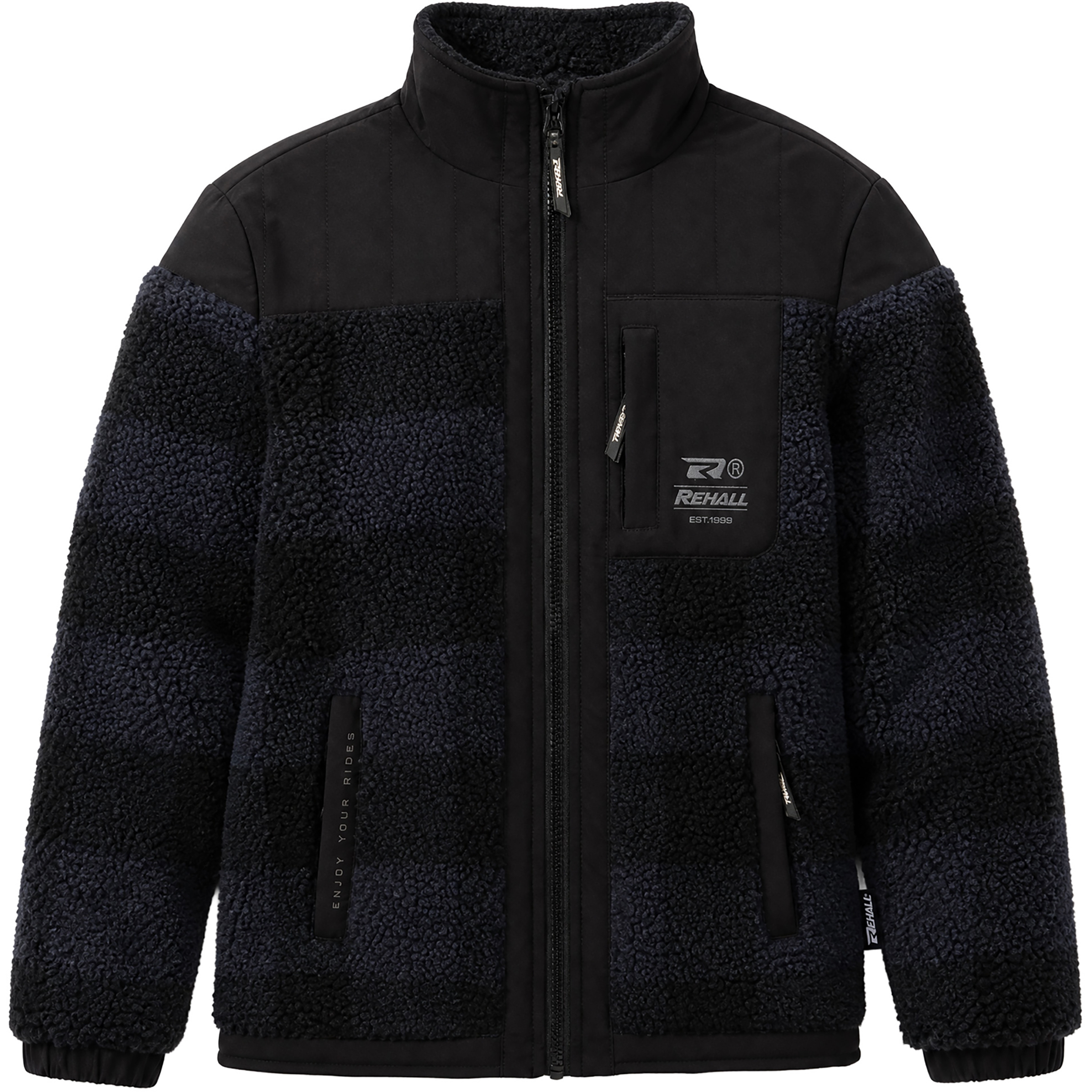 Rehall Mitchal-R Fleece Kinder Fleecejacke schwarz Größe 152 Lifestyle Isolierend