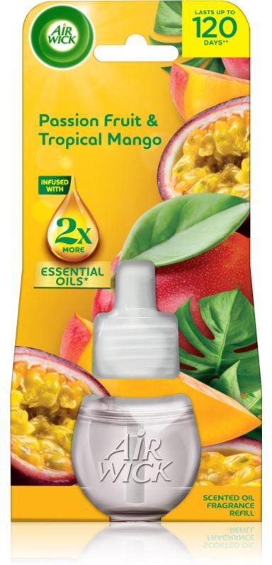 Air Wick Essential Oils Electric Passion Fruit & Tropical Mango electric diffuser refill 19 ml