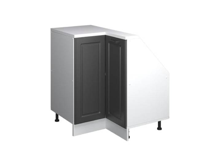 Vicco Dachschrägenschrank Eckschrank Rion, Anthrazit Landhaus/Weiß 75.6 x 46 cm