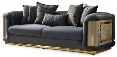 Furnia Ella 3-piece Living room Set Square Arms