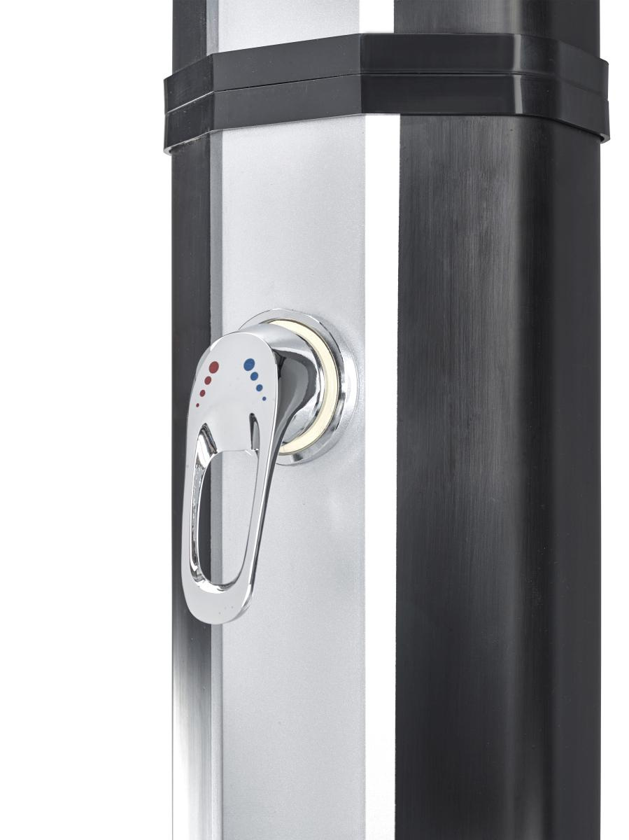 CFGROUPDEUTSCHLANDGMBH Summer Fun Solar Dusche, 35L schwarz/silber, H217cm 16926253