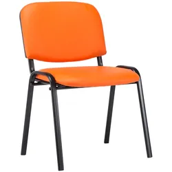 CLP Besucherstuhl Ken Kunstleder   Farbe: orange
