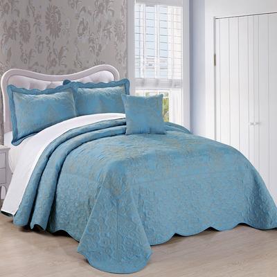 Home Soft Things Serenta Damask 4-piece Bedspread Set