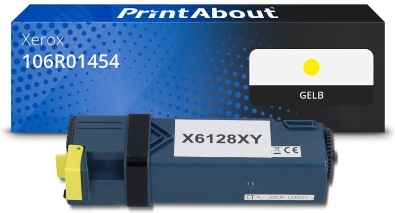 PrintAbout Toner kompatibel mit Xerox 106R01454 - Gelb