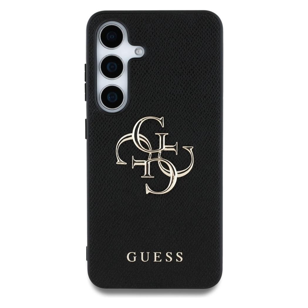 Guess Etui Grained Big 4G Logo Small Classic Logo do Samsung Galaxy S25 czarny (Samsung Galaxy S25) (GUE004270-0)