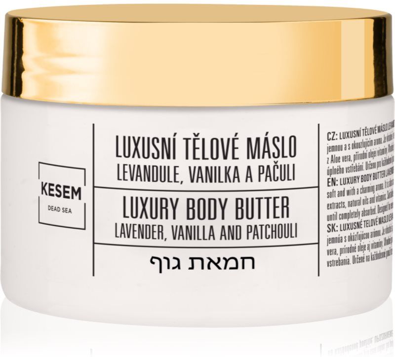 KESEM Luxury Body Butter Lavender, Vanilla & Patchouli beurre corporel levandule, vanilka a pačuli 350 ml