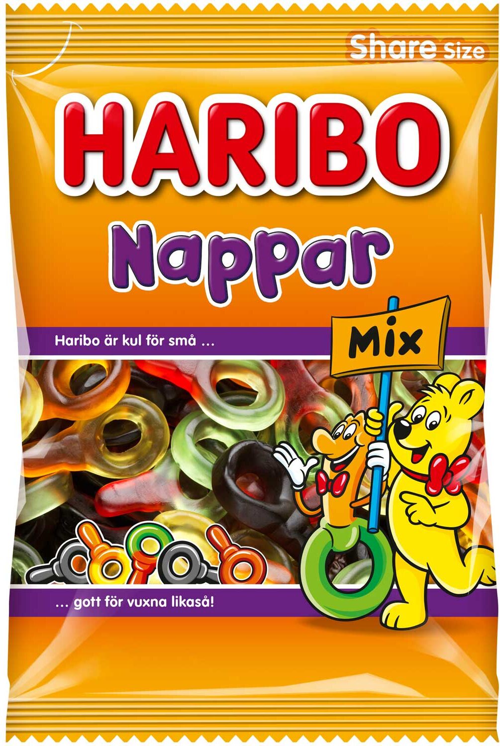 Haribo Nappar Mix Fruchtgummi-Lakritz 375 g - 375 g