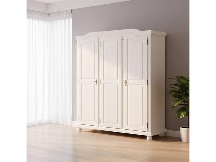 Calosso - Garde-robe 3 portes\\\, 150x56 cm Blanc\, Porte-manteaux