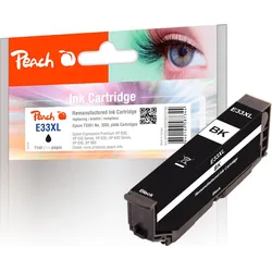 2x Peach, Druckerpatrone, Tinte Epson T3361, No 33XL Black (PBK)