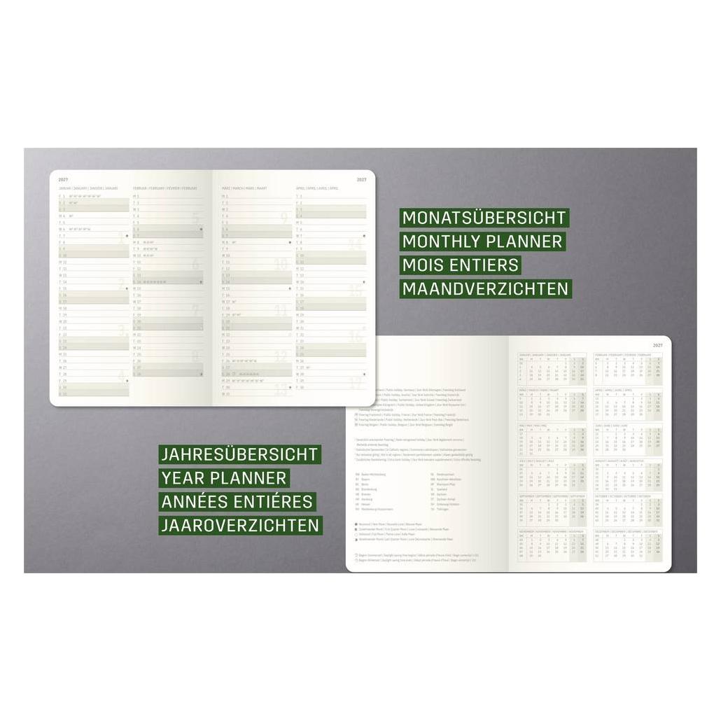 Sigel Tageskalender Conceptum 2027, ca. A5, schwarz (A5, 1 Tag / 1 Seite) (C2710)