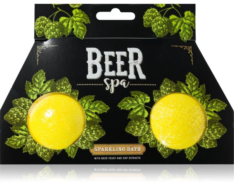 Bohemia Gifts Beer Spa fizzy bath bombs 2x100 g