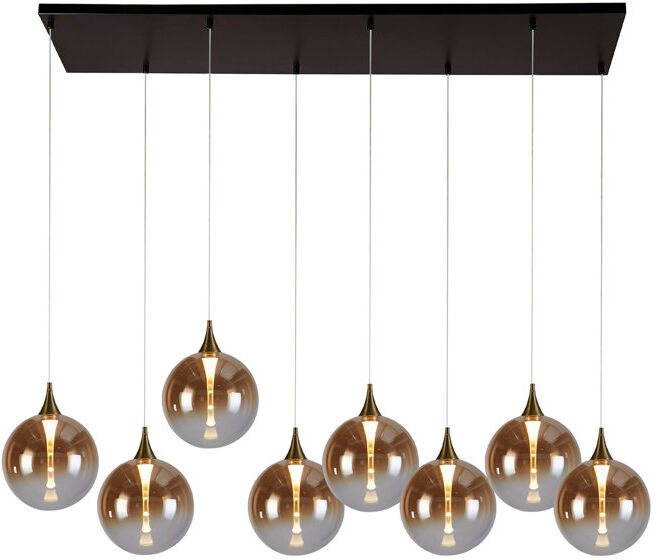 Canora Grey Baccam LED Chandelier Matt Black 150cm H X 107cm W X 34cm D