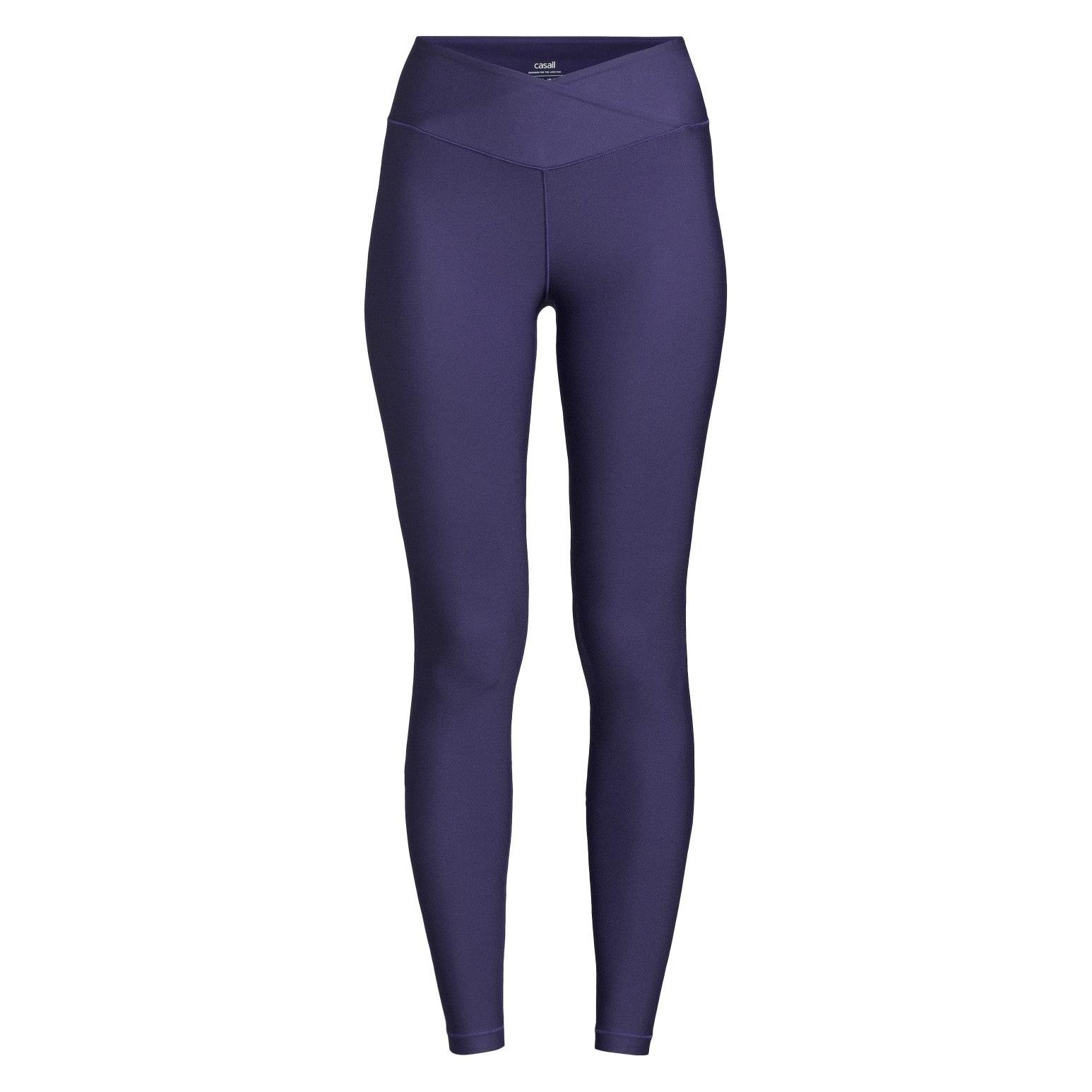 Legginsy damskie z wysokÄ... taliÄ... Casall Overlap High Waist Tights fioletowy (38) (926011)
