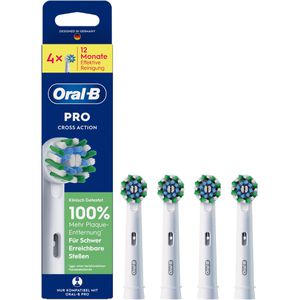 Oral-B Aufsteckbürsten Pro CrossAction, weiß, 4 Stück