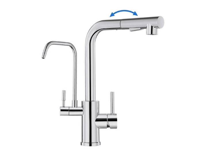 LuxusKollektion Spültischarmatur Küche Armatur 3 Wege mit Filter (1-St)