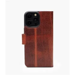 Wachikopa Klassische iPhone Hülle iPhone 15 Pro (Apple iPhone 15 Pro), Smartphone Hülle, Schwarz