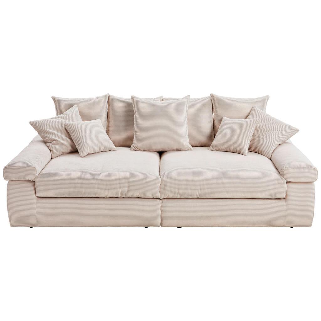 Ambia Home Bigsofa , Naturfarben , Kunststoff , 260x90x140 cm , Stoffauswahl, Rücken echt , Wohnzimmer, Sofas & Couches, Bigsofa