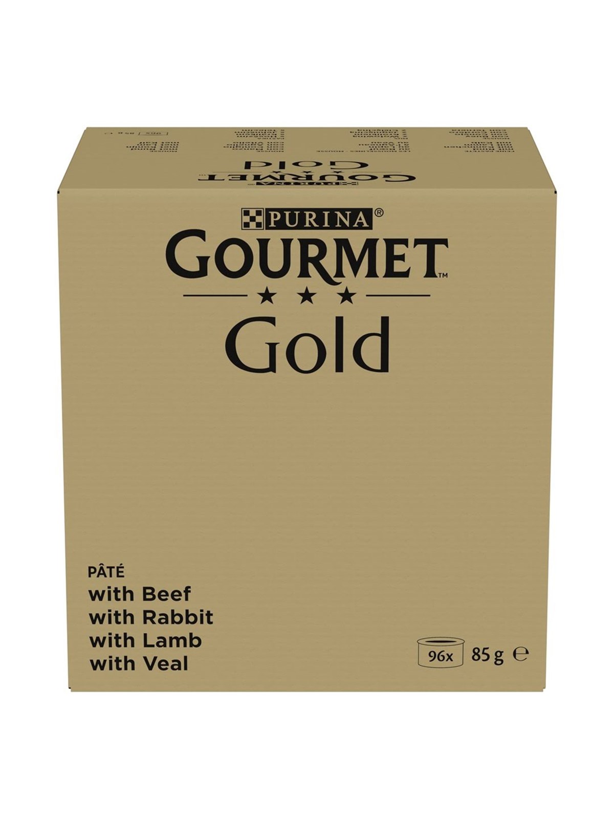 PURINA NESTLE GOURMET GOLD Mus Mix 4 Geschmacksrichtungen - Nassfutter für Katzen - 96x85g
