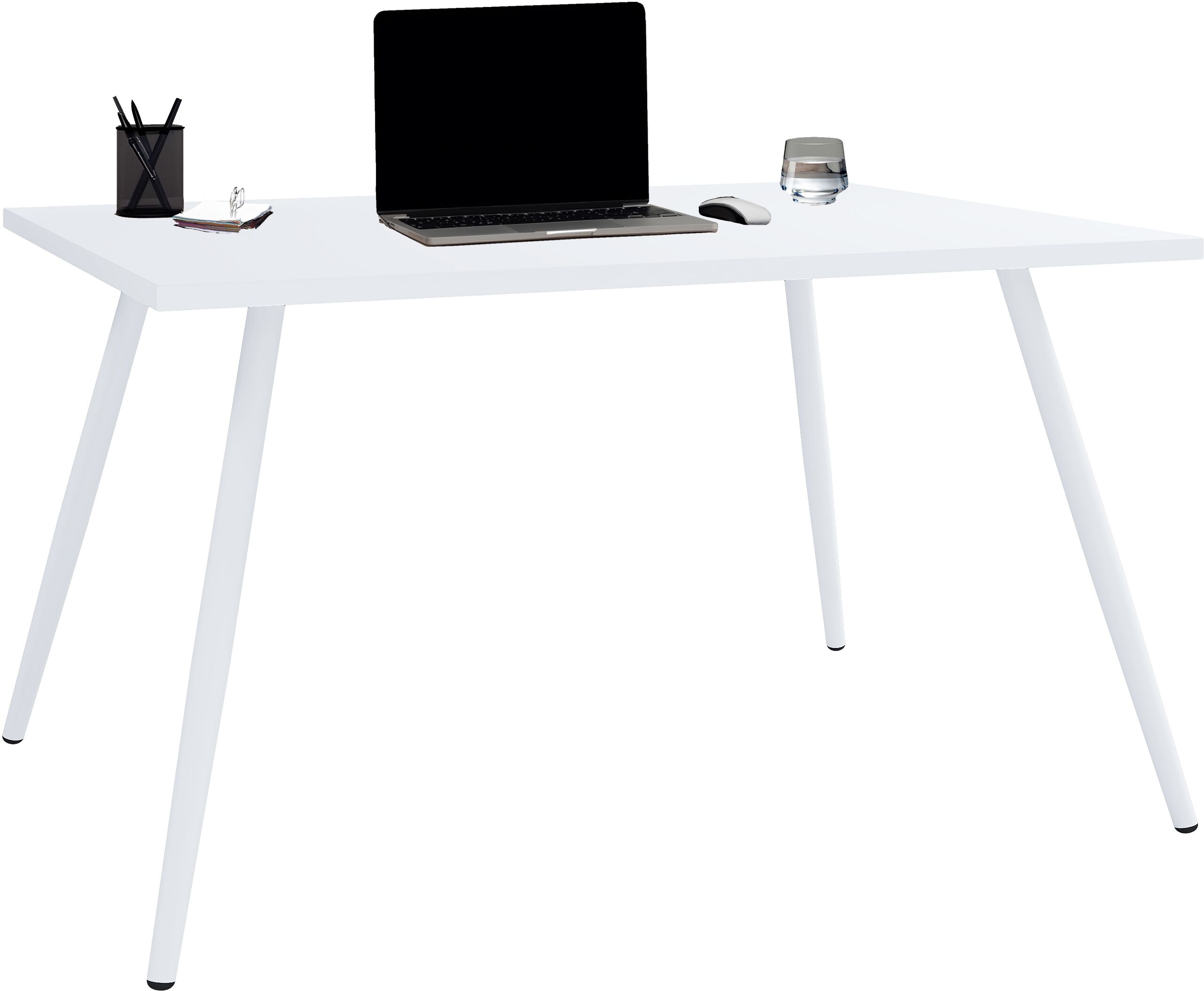 Schreibtisch VCM "Schreibtisch Bürotisch Computertisch Salia 110x80", weiß, B:110cm T:80cm, Tische, Schreibtisch