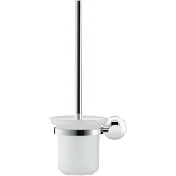 Duravit, Toilettenbürste, Bürstengarnitur D-CODE für Wandmontage, Glas matt chrom