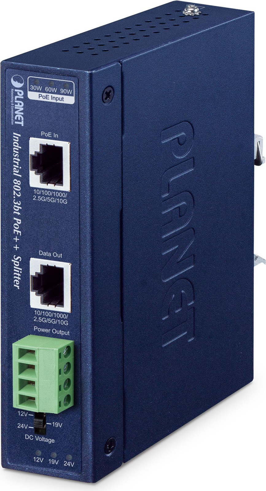 Planet Technology Corp. IPOE-176S Industrial Single Port PoE++ Splitter