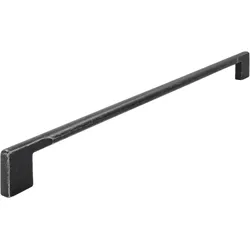 Siro, Möbelgriff, Griff Baton LA 320 mm, Breite 340 mm, Zinkdruckguss eisenfärbig matt getrommelt