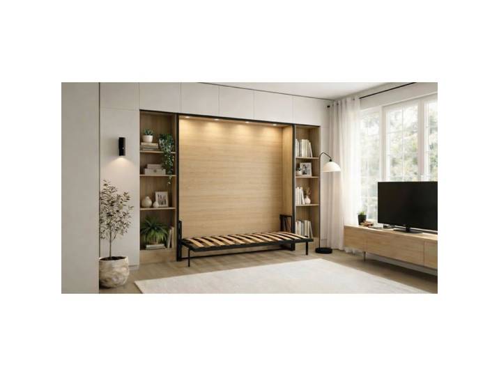 Wallbedking Lit escamotable Morphy Studio – Système Multifonction modulaire SizeFlex & TypeFlex (80x200 cm Vertical)