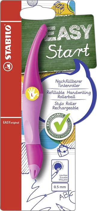 STABILO Roller EasyOriginal Start pro leváka - růžová
