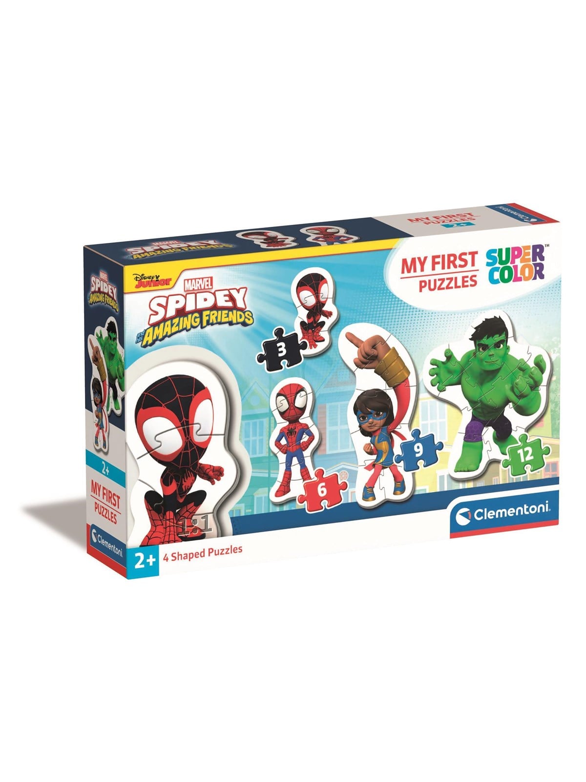 Clementoni Puzzle, Mein erstes, Spidey Marvel, 3, 6, 9 und 12