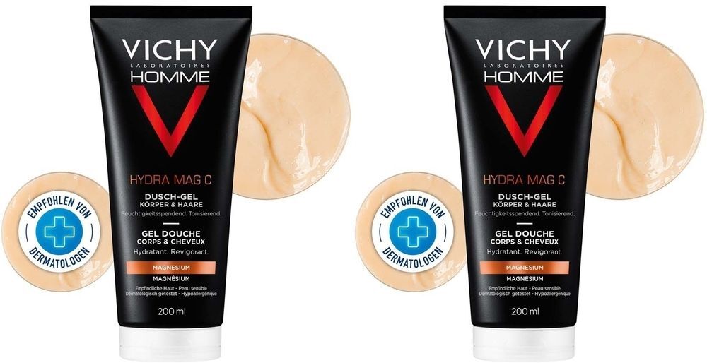 Vichy Homme Hydra MAG C DU x2 2x200 ml Duschgel