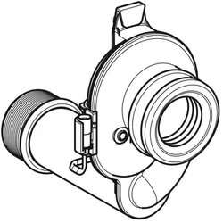 Geberit UR-Siphon waagrecht mit Sensor 242150001 für UR-Steuerungen ab 2009