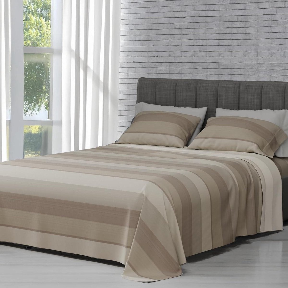 Beige Beddengoed Set - Laken Set - 180 x 200 cm