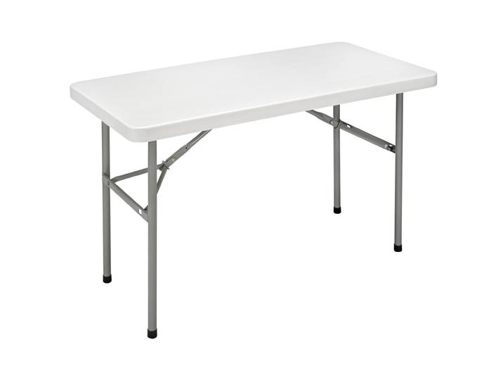 Table pliante polyéthylène rectangle L.122 x P.61 cm - Gris
