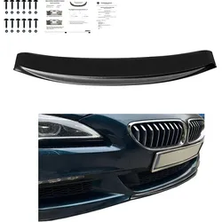 Frontsplitter schwarz glänzend passend für BMW 6er F06/F12/F13 Facelift M-Paket 2013-2018 Version 2