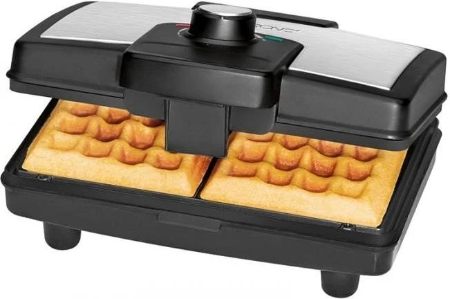 CLATRONIC Waffelseisen WA 3606, schwarz/edelstahl