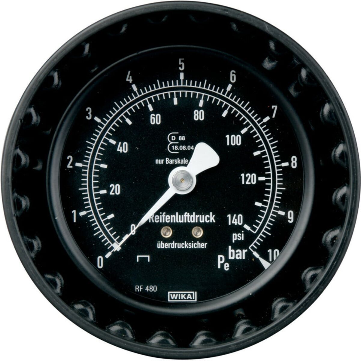 Metabo Manometer Ø 80 mm mit Schutzkappe (1-10 bar) für RF 480 (7823672327)