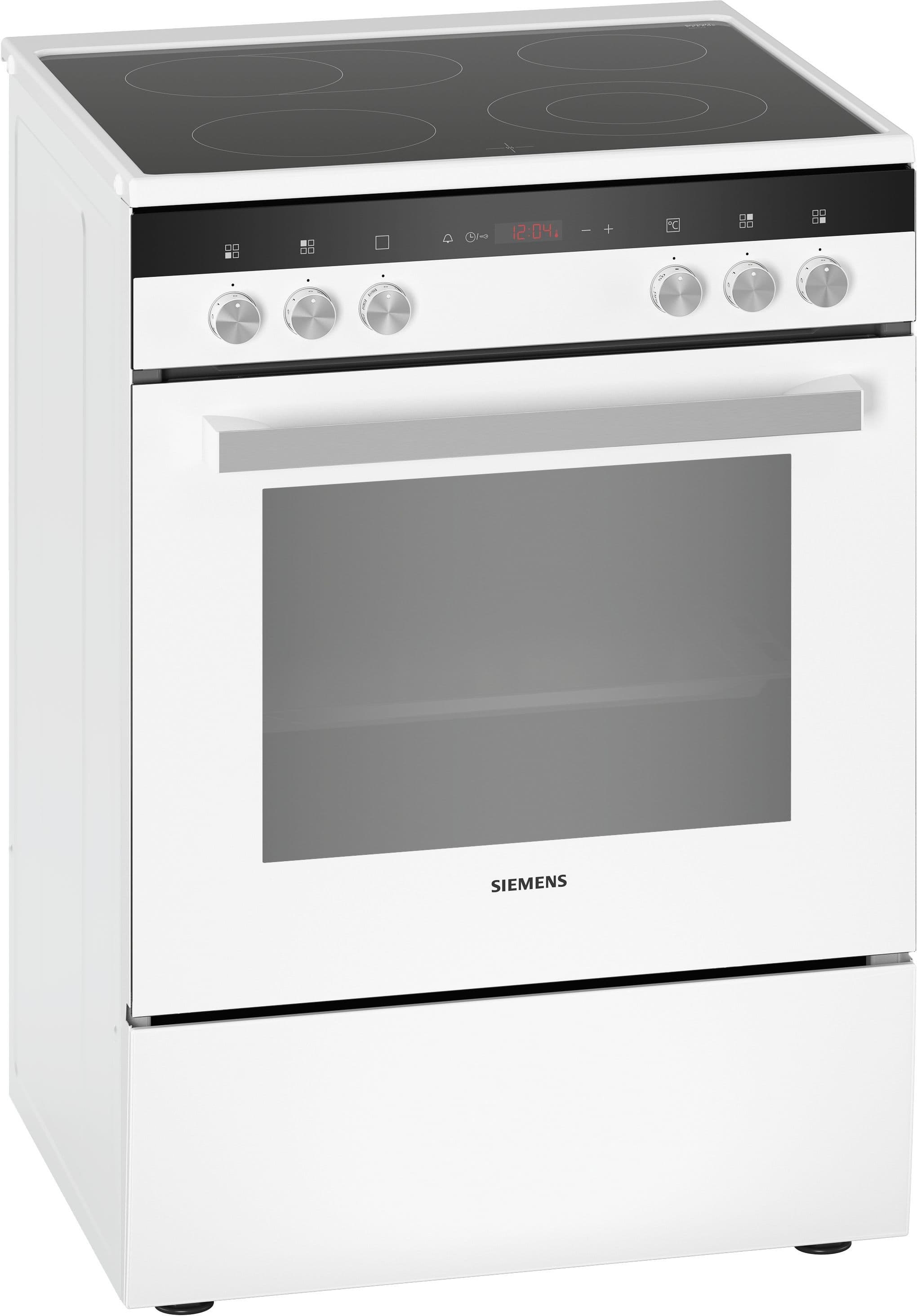 Siemens iQ300 HK9R3A220 Freistehender Herd Elektro normal mit Glaskeramikkochfeld Kochfeld