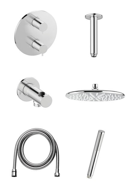 Damixa Merkur HS2 Unterputz-Duschsystem, chrom, 571390000 571390000