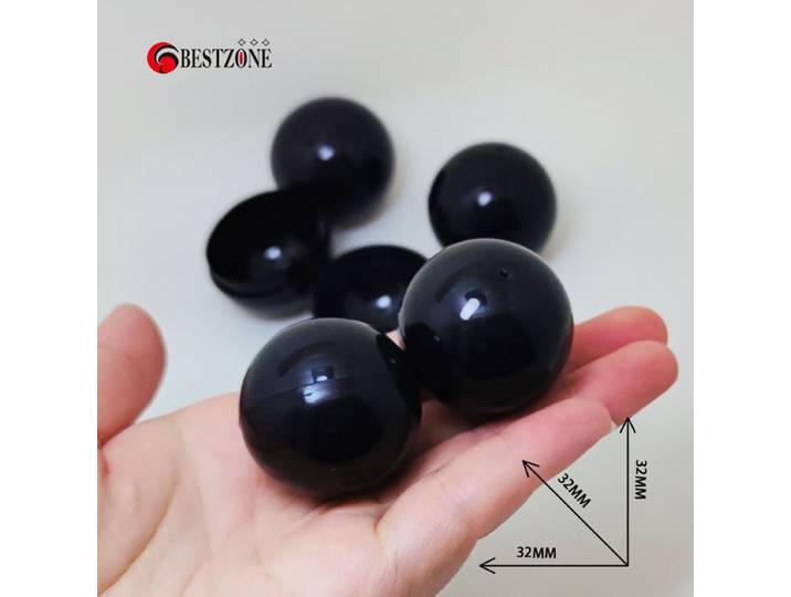 500 capsules de jouets de 32 mm (1-1/4 po), boules creuses, contenants pour balles surprise, décorations en forme de coquille d'œuf pour distributeur automatique de jouets