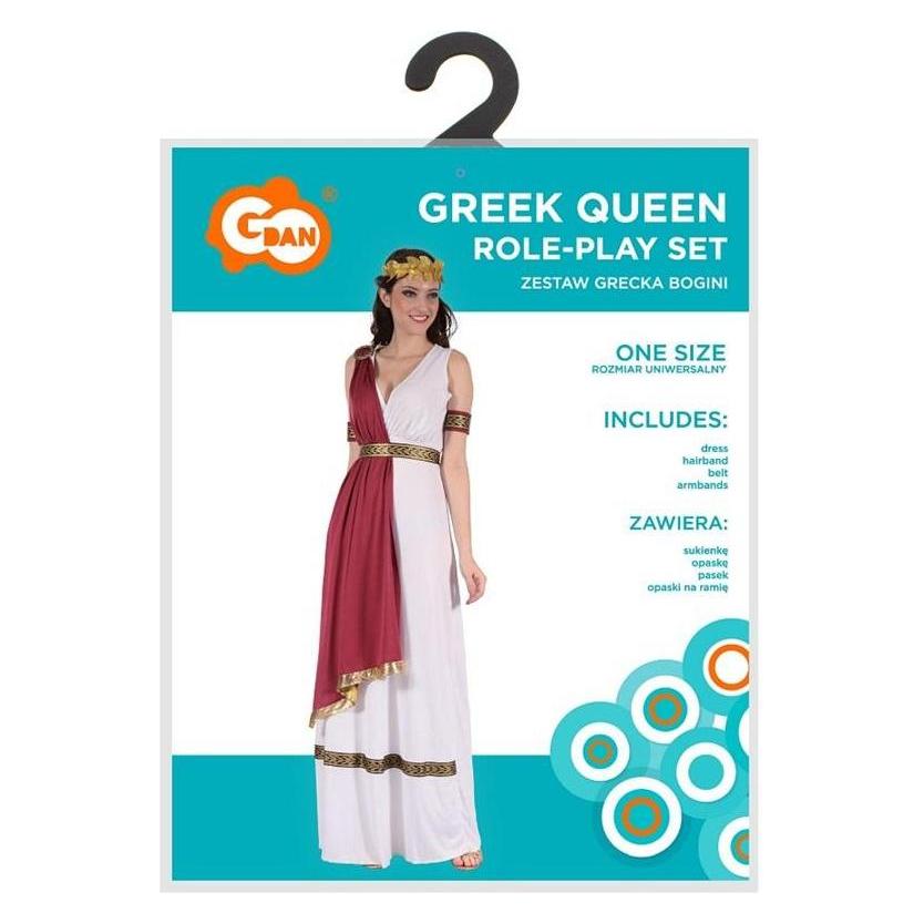GoDan Griechisches Göttinnenkostüm für Erwachsene, Universalgrösse. (One Size) (58213451)