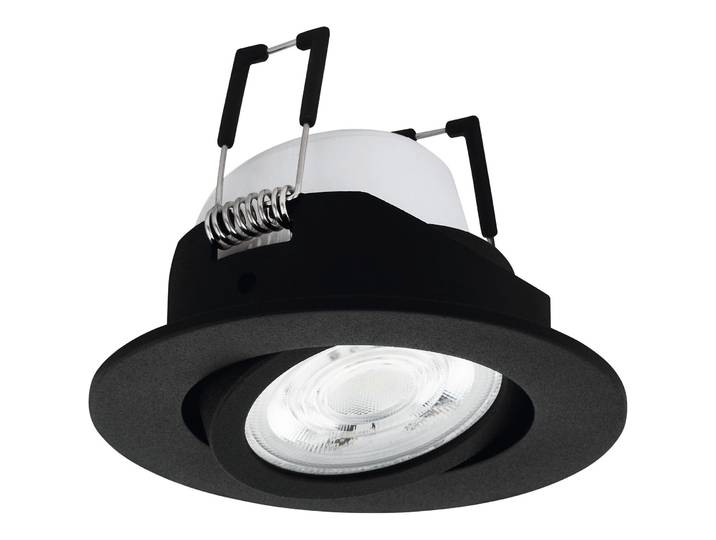 Eglo Spot Saliceto-Z Schwarz Aluminium 400 lm Dimmbar B 4.6 cm - LED - Lichtfarbe: Extra warmweiss - Kaltes Tagesweiss - LED Energiesparlampen